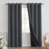 product-thermal-curtain-gray Grey thermal door curtain with eyelet top