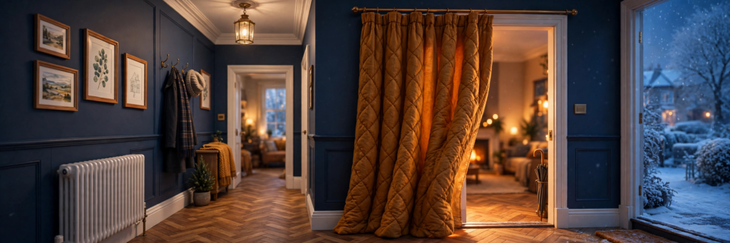 Warm, draught-free home interior